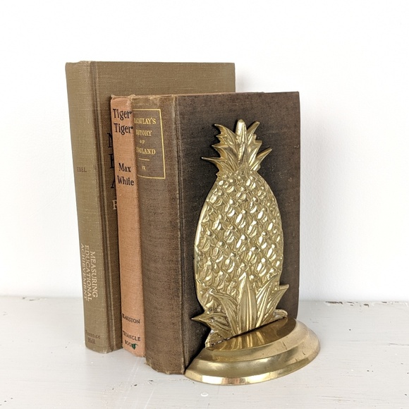 Other - Yield House Brass Tropic Pineapple Bookends Patina
